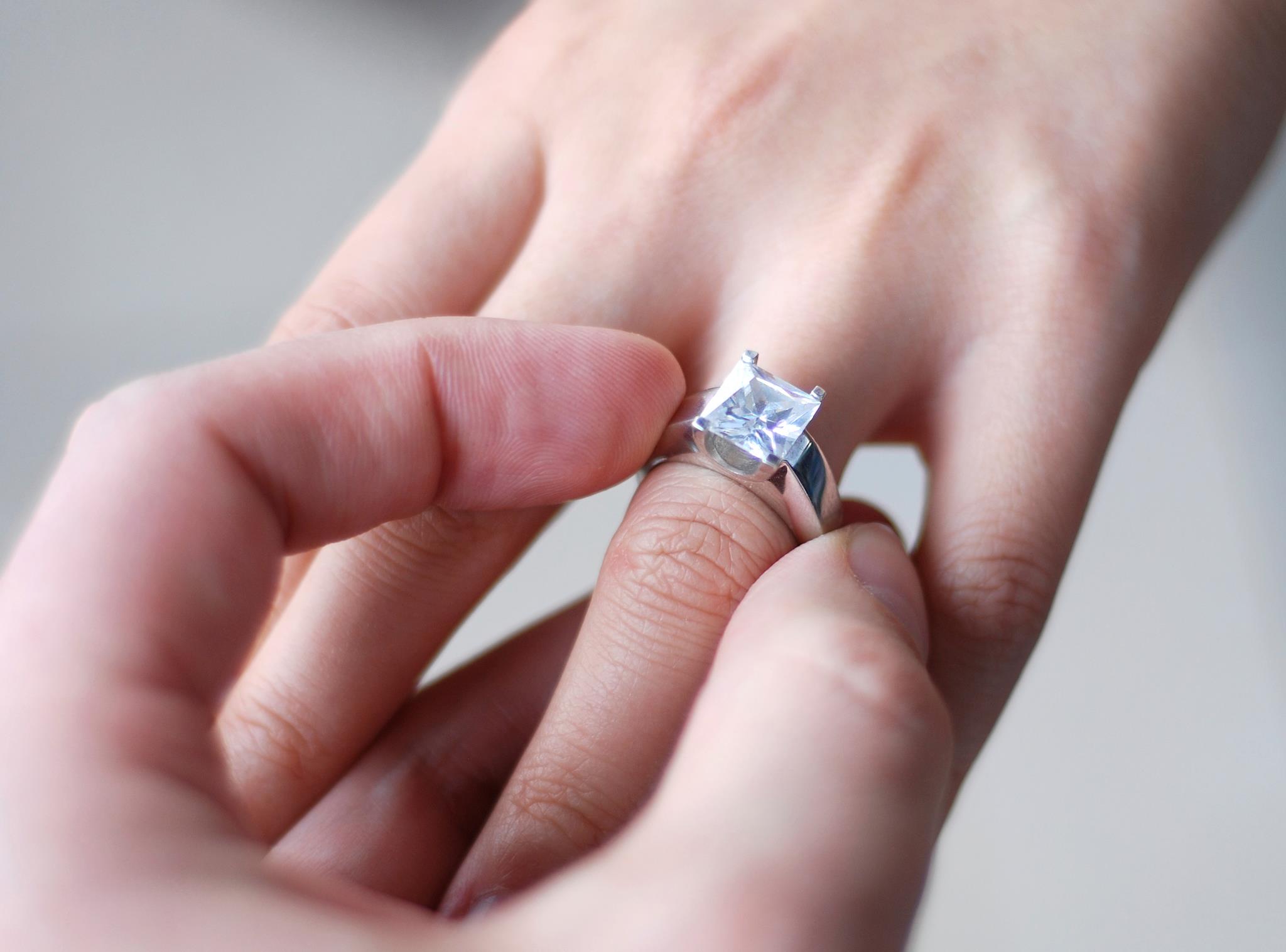 Why is an engagement ring worn in ring finger?